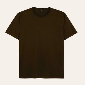 Kaos Polos Coklat Tua