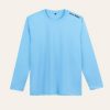 Kaos Polos Biru Baby Lengan Panjang