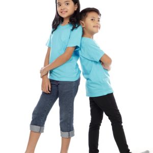 Kaos Polos Anak Warna Biru Baby