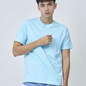 Kaos Polos Pria Biru Baby