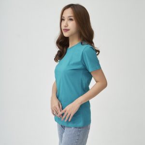 Kaos Polos Wanita Warna HIjau Tosca