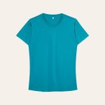 Kaos Polos Slimfit Wanita Warna Hijau Tosca