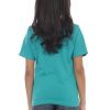 Kaos Polos Anak Warna Hijau Tosca - Gambar 3