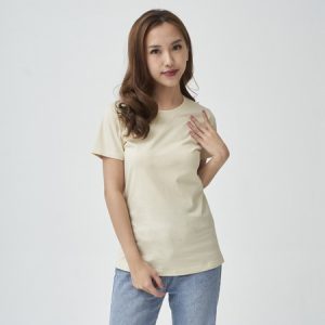 Kaos Polos Wanita Warna Cream