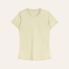 Kaos Polos Slimfit Wanita Warna Cream