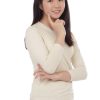 Kaos Polos Anak Lengan Panjang Warna Cream - Gambar 2