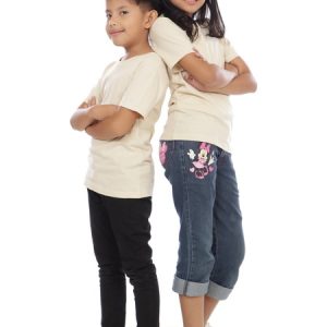 Kaos Polos Anak Warna Cream