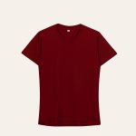 Kaos Polos Slimfit Wanita Warna Maroon