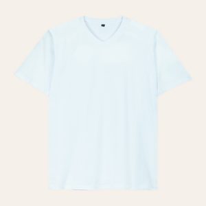 Kaos Polos V-Neck Putih Bersih
