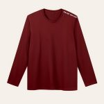 Kaos Polos Merah Maroon Lengan Panjang