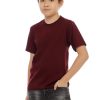 Kaos Polos Anak Warna Maroon - Gambar 2