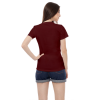 Kaos Polos Wanita Warna Maroon - Gambar 3