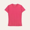 Kaos Polos Slimfit Wanita Warna Pink Fanta