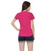 Kaos Polos Wanita Warna Pink Fanta - Gambar 3