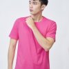 Kaos Polos Pria Pink Fanta