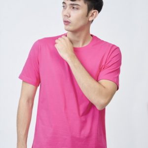 Kaos Polos Pria Pink Fanta