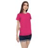 Kaos Polos Wanita Warna Pink Fanta - Gambar 2