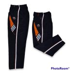 Celana Training Bahan Lotto Hitam Orange