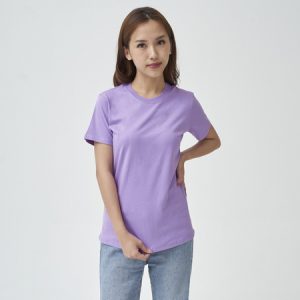 Kaos Polos Wanita Warna Ungu Lilac