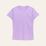 Kaos Polos Slimfit Wanita Warna Ungu Lilac