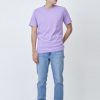 Kaos Polos Pria Ungu Lilac - Gambar 2