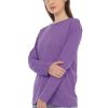 Kaos Polos Wanita Lengan Panjang Ungu Lilac - Gambar 2