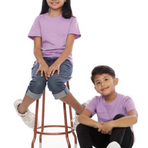 Kaos Polos Anak Warna Ungu Lilac