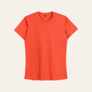 Kaos Polos Slimfit Wanita Warna Terracota