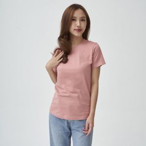 Kaos Polos Wanita Warna Dusty Pink