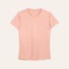 Kaos Polos Slimfit Wanita Warna Dusty Pink
