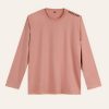 Kaos Polos Dusty Pink Lengan Panjang