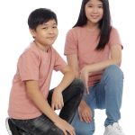 Kaos Polos Anak Warna Dusty Pink