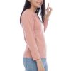 Kaos Polos Anak Lengan Panjang Dusty Pink - Gambar 2