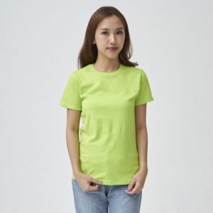 Kaos Polos Wanita Warna Hijau Neon