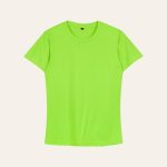Kaos Polos Slimfit Wanita Warna Hijau Stabilo