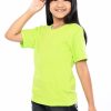 Kaos Polos Anak Warna Hijau Neon - Gambar 2