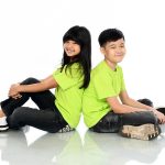 Kaos Polos Anak Warna Hijau Neon