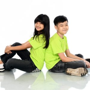 Kaos Polos Anak Warna Hijau Neon
