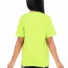 Kaos Polos Anak Warna Hijau Neon - Gambar 3