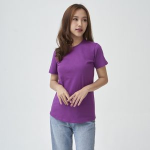 Kaos Polos Wanita Warna Ungu Violet