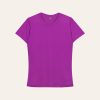 Kaos Polos Slimfit Wanita Warna Ungu Violet