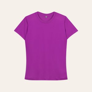 Kaos Polos Slimfit Wanita Warna Ungu Violet