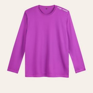 Kaos Polos Ungu Violet Lengan Panjang