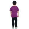 Kaos Polos Anak Warna Ungu Violet - Gambar 3