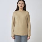 Kaos Polos Wanita Lengan Panjang Warna Khaki