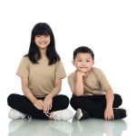 Kaos Polos Anak Warna Khaki
