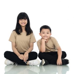 Kaos Polos Anak Warna Khaki