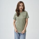 Kaos Polos Wanita Warna Hijau Sage