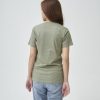 Kaos Polos Wanita Warna Hijau Sage - Gambar 2