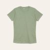 Kaos Polos Slimfit Wanita Warna Hijau Sage